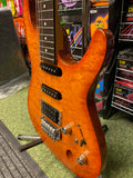 Ibanez SA160QM guitar in quilted amber finish - Made in Korea