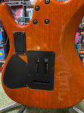 Ibanez SA160QM guitar in quilted amber finish - Made in Korea