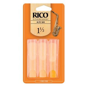 Rico reeds 1.5 for alto saxophone triple pack