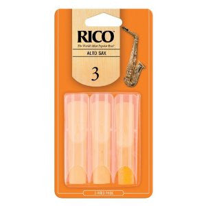 Rico reeds 3 for alto saxophone triple pack